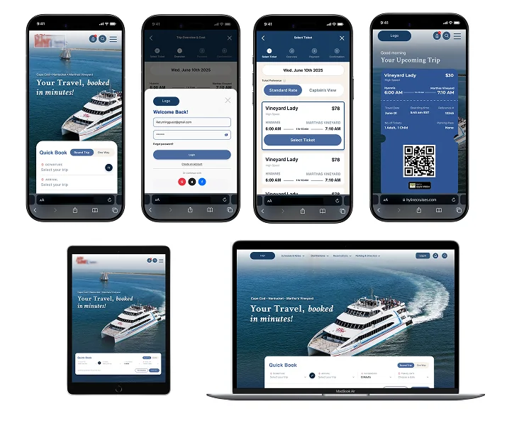 Final redesigned screens